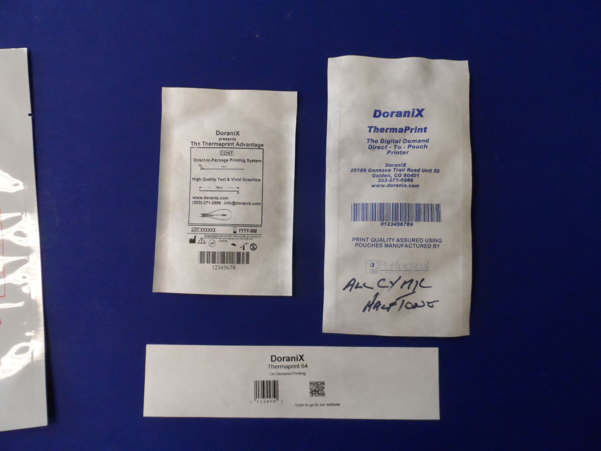 Tyvek Print Samples